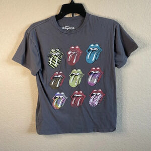 Rolling‎ Stones Womens Short Sleeve Boyfriend Graphic T-Shirt Size Small